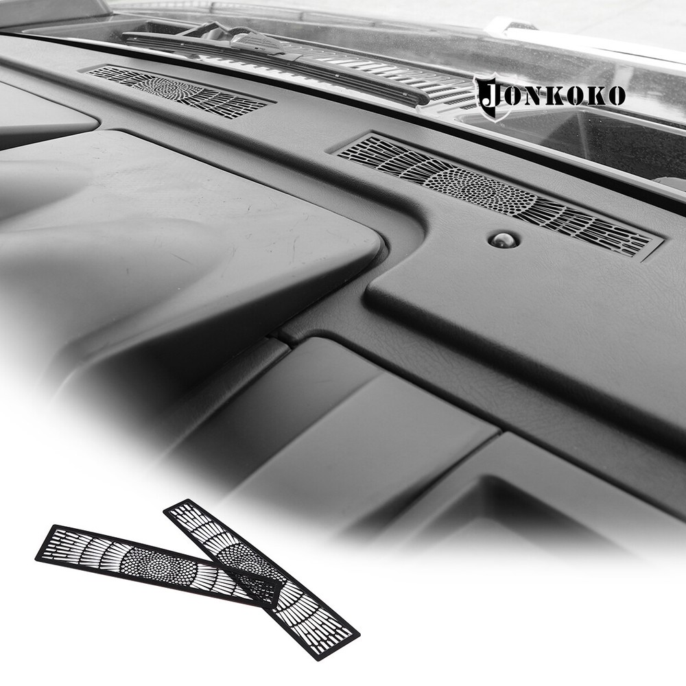 Black Dashboard Air Outlet Blocking Grille Trim Accessories For Humme-r H2 03-07