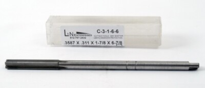 .3587 X .311 W/TANG X 1-7/8'' X 6-7'' OAL 4FL STR RH CARB TIP REAMER (C-3-1-6-6)