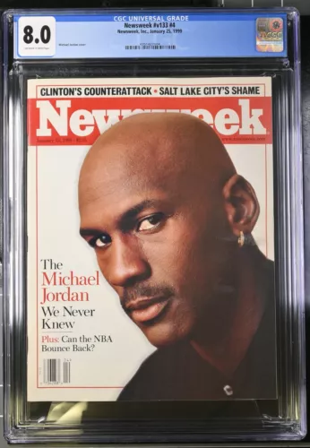 Michael Jordan Newsweek CGC 8.0 Newsstand 1/25/99 GRADE