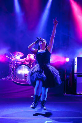 Amy Lee of Evanescence at the Carnival of Madness tour 2012 at DTE- Old Photo-25