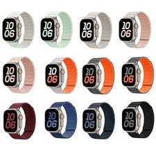 Magnetic Silicone Replacement Wristband for iWatch 11 10 9 2 1 SE Ultra 3/2/1