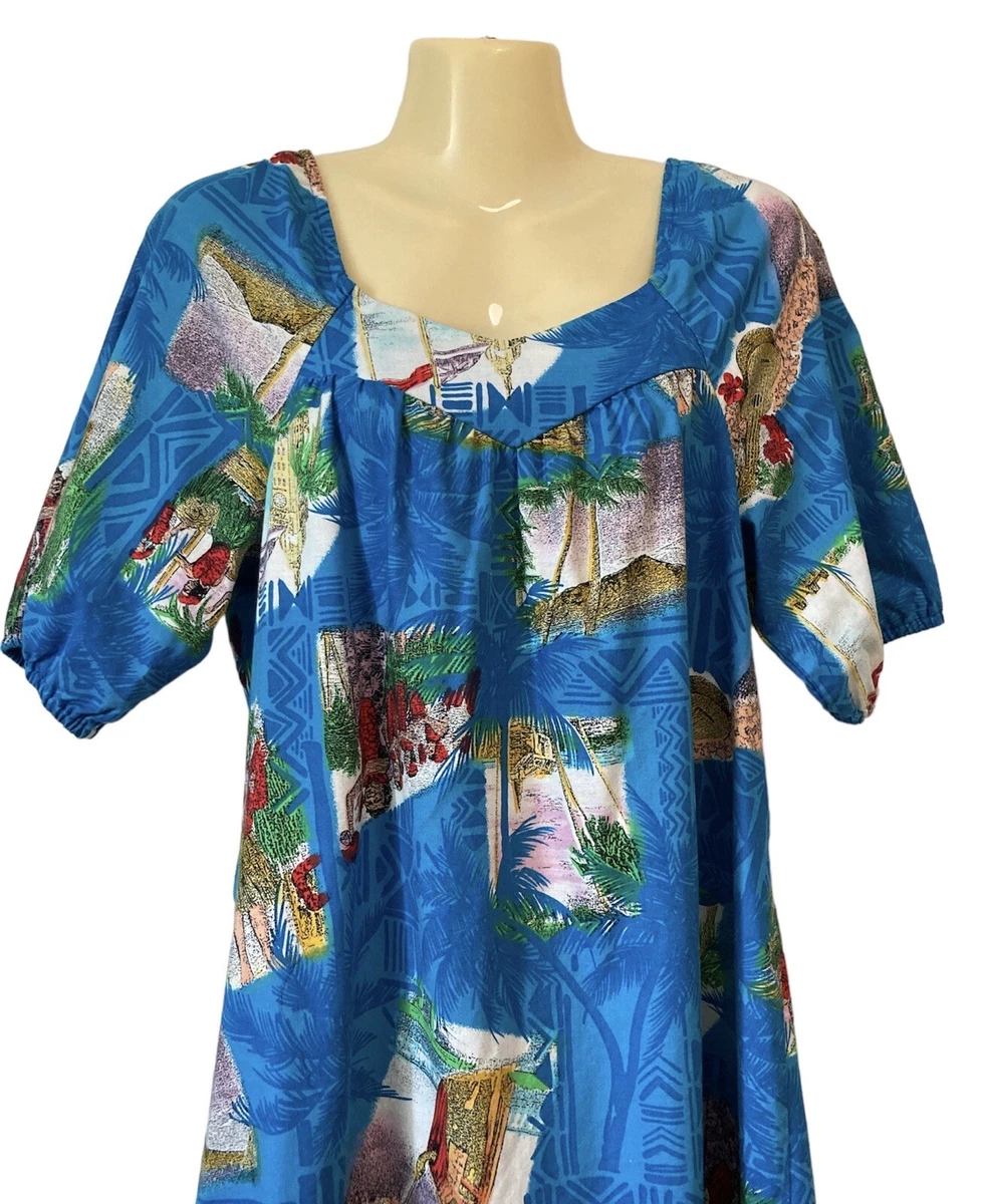 Cotton Hawaiian 1980s Vintage Dresses for Women for sale | eBay