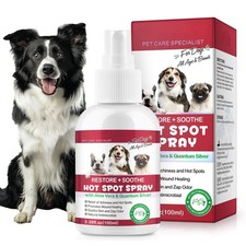 QRZBPZWE Dog Hot Spot Spray Gentle for Sensitive Skin, Soothes Dry Skin, Sc...
