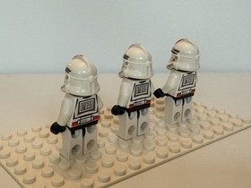 3 Lego Star Wars Shock Trooper mini figures- 7671 At-Ap Walker