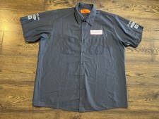 Vtg Red Kap Barrett Jackson Racing Shirt Men Xxl-ss Gray Gm Ford Mechanic Driver Vtg Red Kap Barrett Jackson Racing Shirt Men Xxl-ss Gray Gm Ford Mechanic Driver
