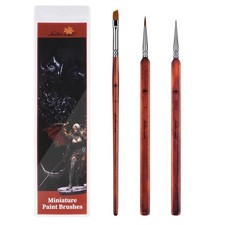 Kolinsky Sable Miniature Paint Brushes-Golden Maple 3pcs Detail Paint Brushes...