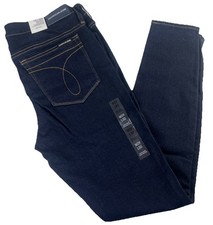 Calvin Klein Jeans Mid Rise Dark Blue Wash Super Skinny Stretch 29 X 30 New