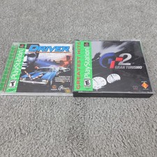 Gran Turismo 2 & Driver Lot (PlayStation 1 PS1) Greatest Hits Cib Complete 