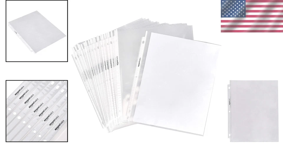 Protectores de hoja transparente, paquete 2000 - tamaño letra Foto 2 de 4