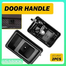 2x Interior Door Handle Black Front Or Rear Lhrh For Toyota Corolla 1988-1992