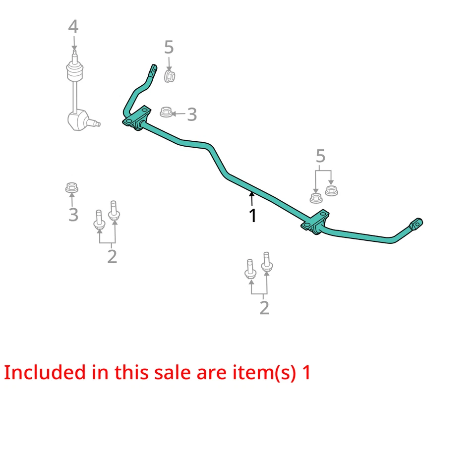 Barra estabilizadora trasera Lincoln MKS 2009 tracción delantera fabricante de equipos originales 71 k millas - LKQ429803264 Foto 4 de 4