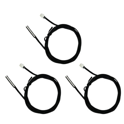 10K Temperature Sensor Probe, 3Pcs 1 Meter Waterproof Temp Sensor Probe, Stainle
