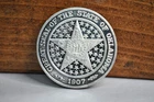 RARE 1982 1oz .999 Silver Round Oklahoma Diamond Jubilee State Seal