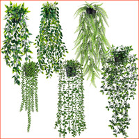 Kunstpflanze 6 StüCk HäNgepflanze KüNstlich Fake Plant FüR Wohnzimmer Wanddeko