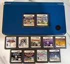 Nintendo DSI XL Midnight Blue Handheld Game Console with 11 games, case &charger — photo 1