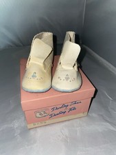 Vintage 1940s-1950s Baby Shoes  Shoe Box  Darling Shoes For Darling Tots  