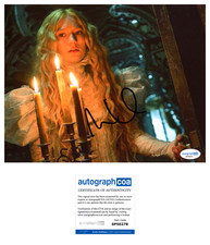 Mia Wasikowska 'Crimson Peak' Signed 8x10 Photo 'Edith Cushing' ACOA