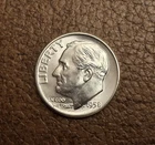 1958-D ROOSEVELT DIME Coin  condition VERY GOOD (see photos) #1