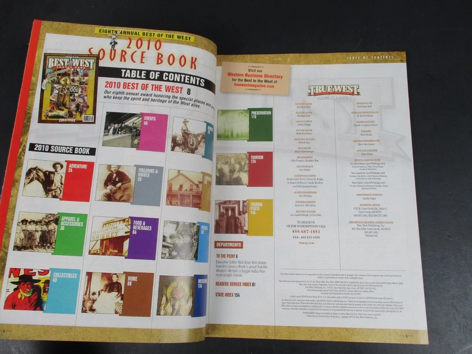 True West Magazine 2010 Best of the West Source Book Annual Guide Western - Image 3 of 3
