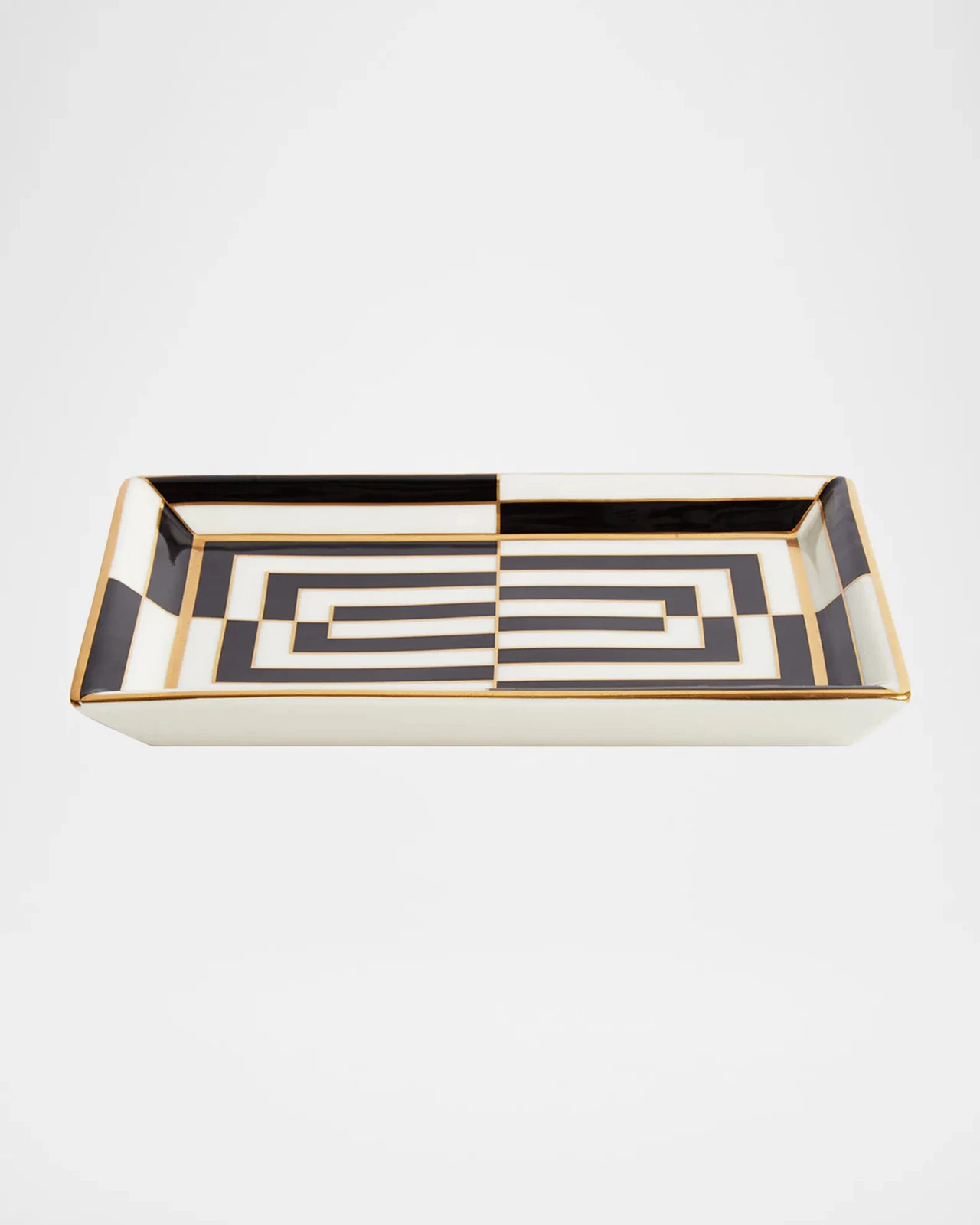 RARE NWT 100% Authentic Jonathan Adler Op Art Rectangle Tray Luxury Designer