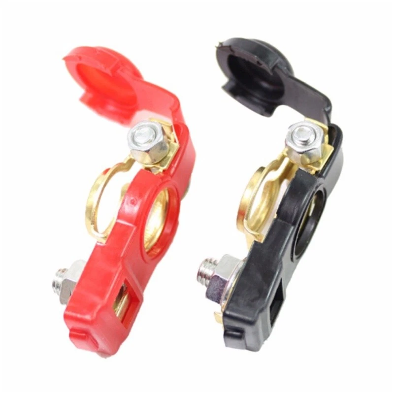 1 пара клемм автомобильного аккумулятора зажим соединитель регулируемый положительный + набор Nagative - Изображение 2 из 4