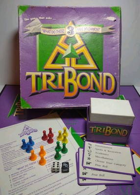 1990 TriBond Board Game ''What Do These Three Things Have In Common'' (Complete)