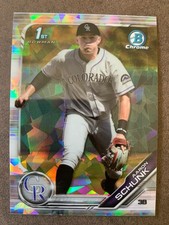 2019 AARON SCHUNK BOWMAN DRAFT CHROME SAPPHIRE #BDC-129 (ROCKIES)