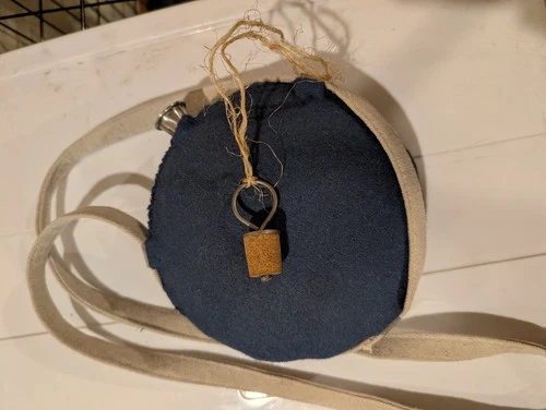 CIVIL WAR US CS CSA Union Federal CONFEDERATE REBEL Sky Blue WOOL CANTEEN