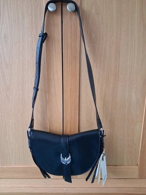 SAC DE SELLE BA&SH CUIR NOIR « YOU YOU » NEUF AVEC ÉTIQUETTES 370€ - Photo 1/4