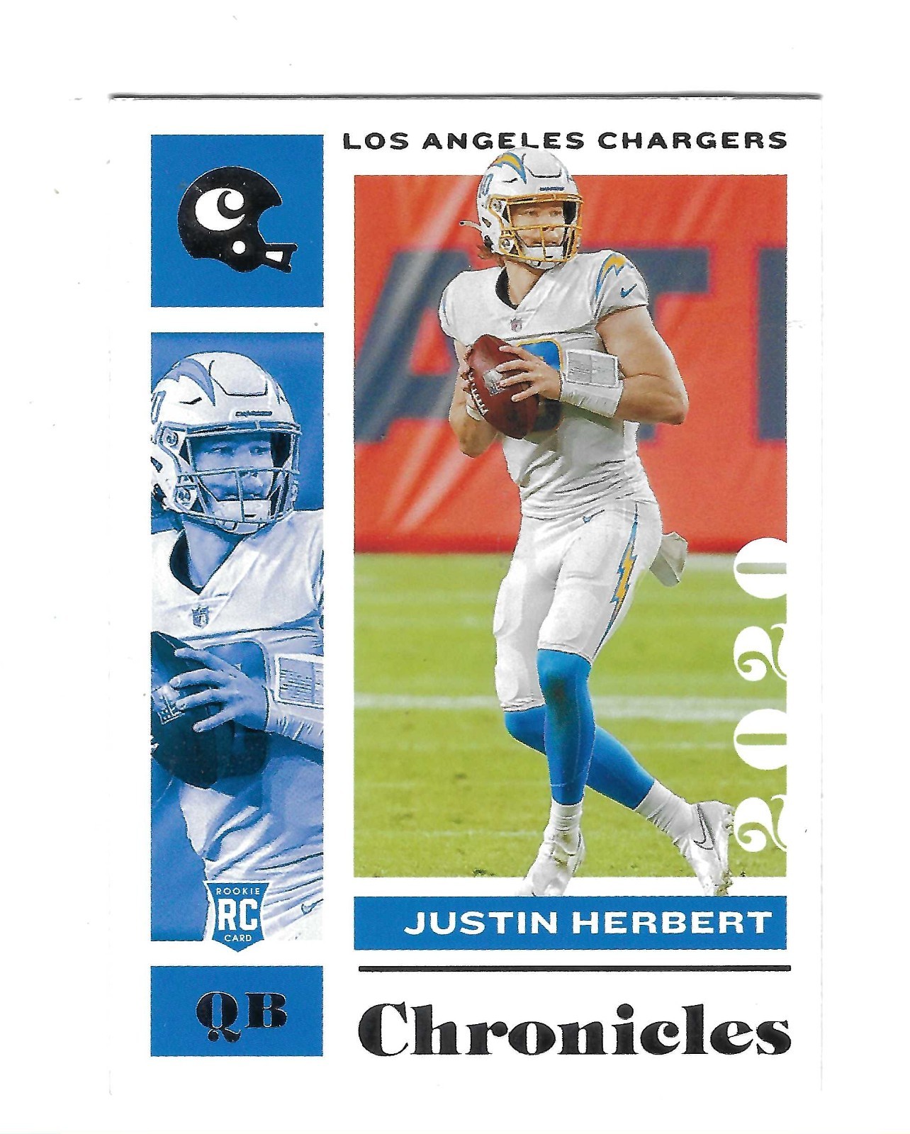 JUSTIN HERBERT 2020 PANINI CHRONICLES ROOKIE RC #53 $25.00 LOS ANGELES CHARGERS