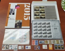 US USPS 2015 COMMEMORATIVE Year Book with 62 NEW FOREVER Stamps ~ Elvis Presley