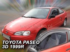 HEKO Wind Deflectors for TOYOTA PASEO 3-door 1991-1999 2pc Set