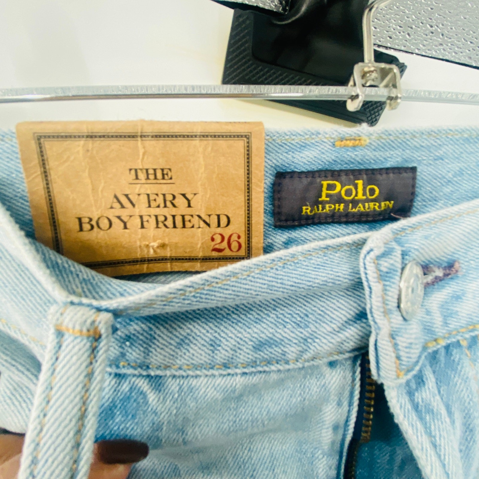 NEW Polo Ralph Lauren Avery Boyfriend Kipton Wash Patchwork Star Print Jeans 26 thumbnail 7