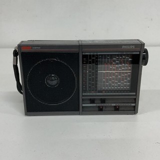 Vintage Philips Compass Portable Multi Band Radio Black NP#919