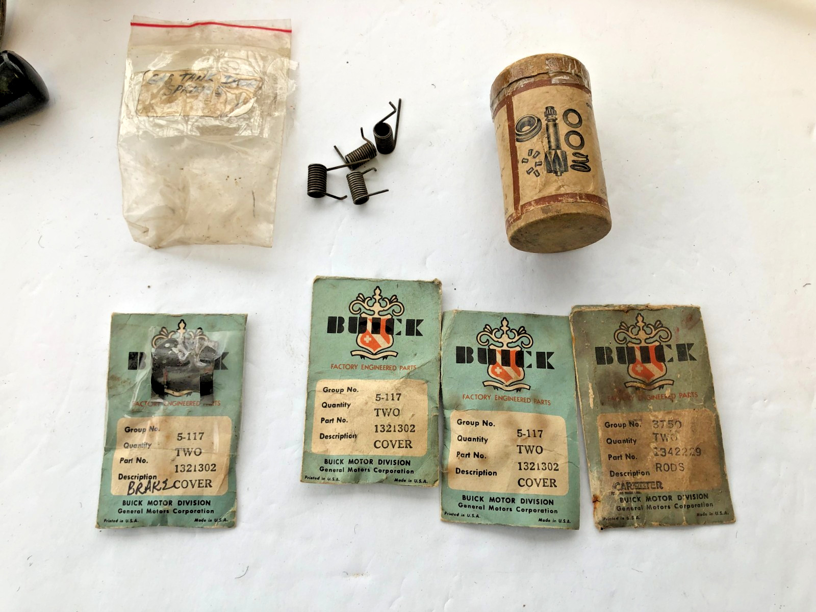NOS GM PARTS, 1940'S BUICK CHEVROLET PONTIAC OLDS GM OEM NEW IN PACKAGES