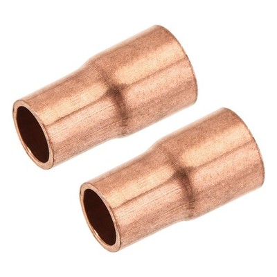 2er Pack Drehen Kupfer Gerade Schweiß Ende 5/16 x 1/4'' für HVAC Kühlung Adapter