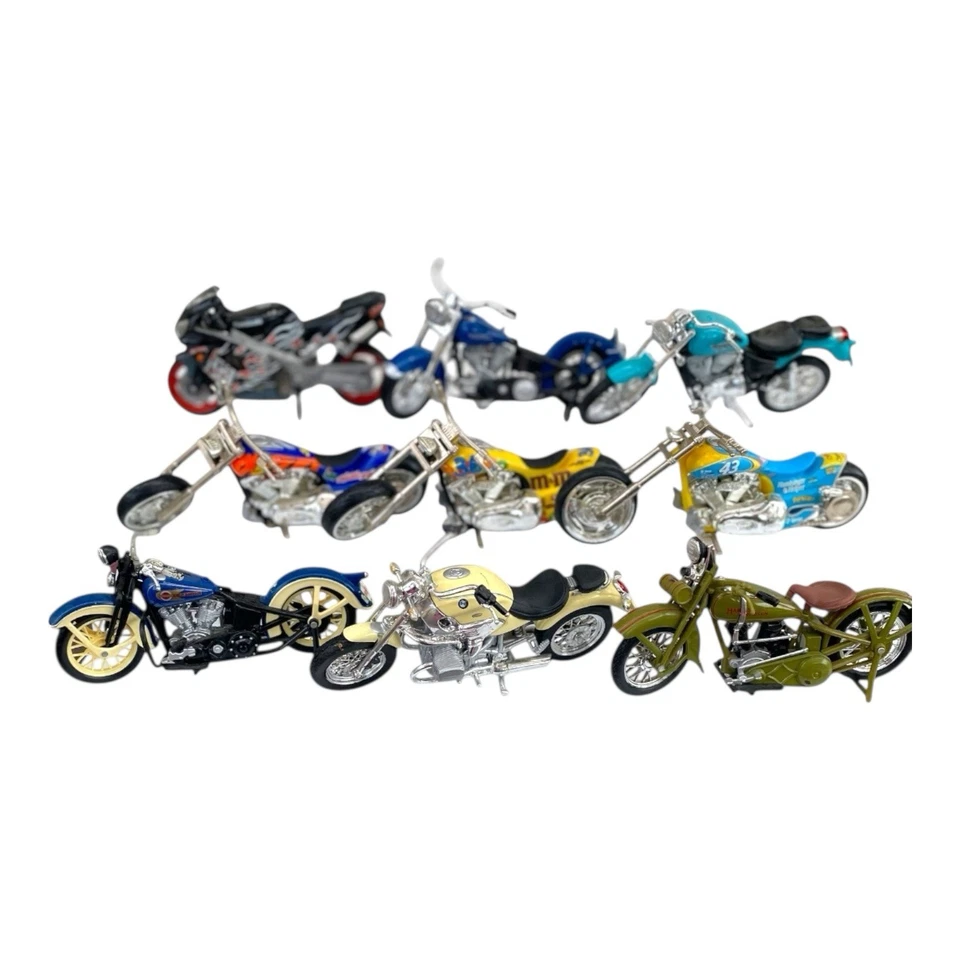 Lot 35 MultiBrand Diecast Motorcycle Toy Vehicle Harley Davidson Hot Wheel Model - Image 2 of 4