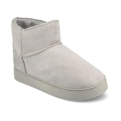 Women's Noa Round Toe Bootie Slippers Gray SZ XL 11-12