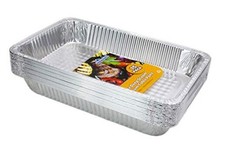 Aluminum Pans Full Size Disposable Pack Large Steam Pan Baking Serving 21 x 15