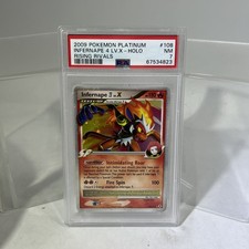 2009 Pokemon Platinum Infernape 4 Lv.X 108/111 Rising Rivals Holo PSA 7 #ML