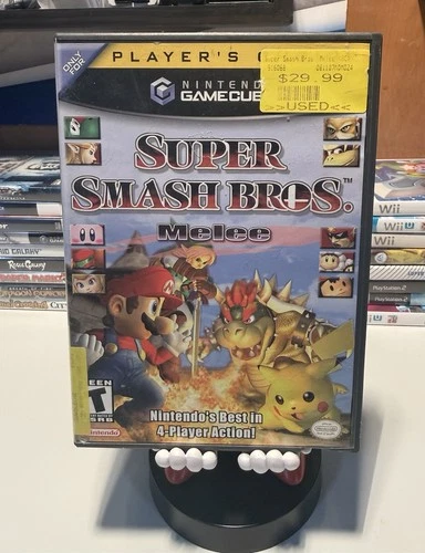 Super Smash Bros Melee [Player's Choice] (Gamecube) GAME+CASE, NO MANUAL, WORKS