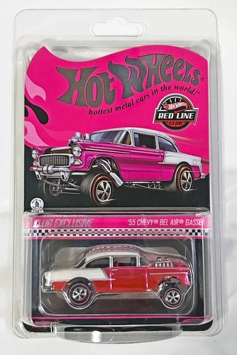 Hot Wheels '55 Chevy Bel Air Gasser Red Line Club - Pink - 1:64