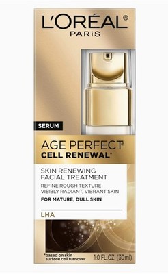 LOREAL Age Perfect Cell Renewal Skin Renewing Facial Treatment Serum L'oreal