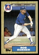 1987 Topps Bob Horner Atlanta Braves #660