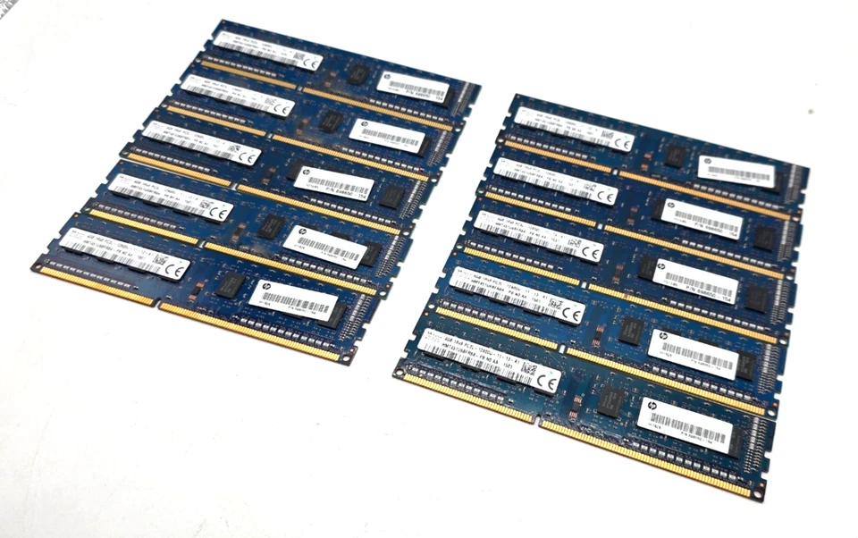 10 件装惠普 - SKHynix 4GB PC3L-12800U 内存 RAM 台式电脑 698650-154 — 第 3/4 张图片