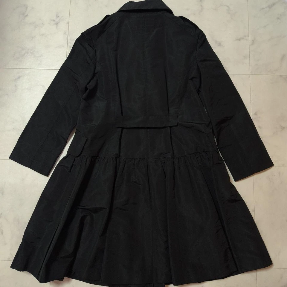 Miu Miu черный Тренч размер 38/M flare дизайн хорошее состояние редкая из Японии- - Изображение 3 из 4