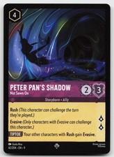 Peter Pan's Shadow - Not Sewn On 42/204 Super Rare Fabled Lorcana Near Mint