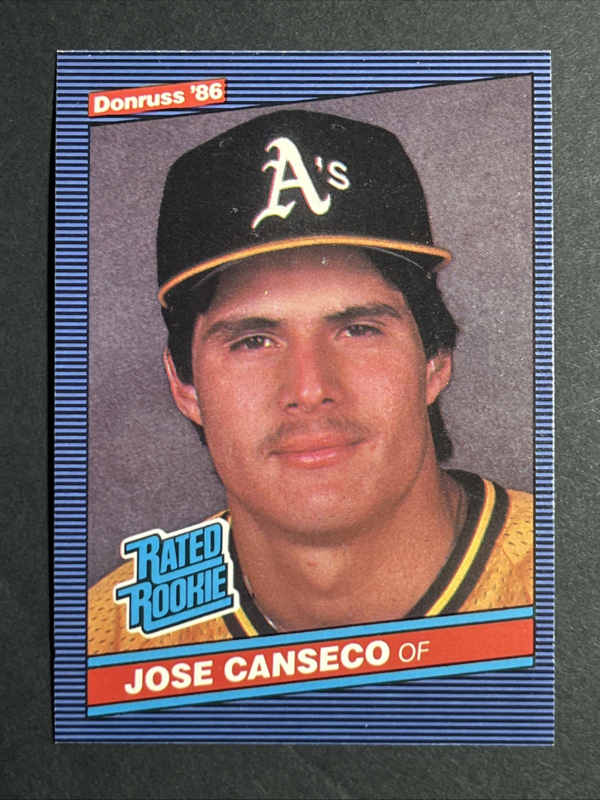 1986 Donruss - Rated Rookie Jose Canseco #39 (RC)