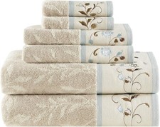 100 Cotton Bath Towel Set Floral Decorative Towels Bathroom