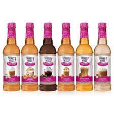 Jordan’s Skinny Mixes Sugar Free Coffee Syrup 6 Sampler Variety Pack